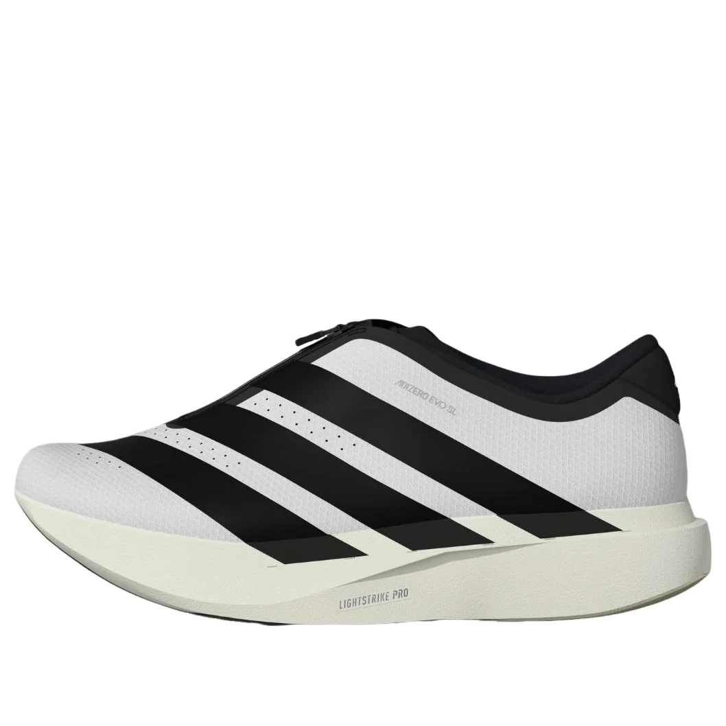 adidas Adizero Evo SL Zip White Black Shoes (KH9623)