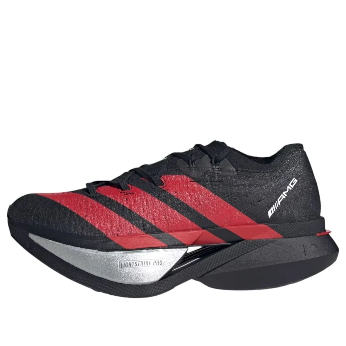 adidas x AMG Adizero Prime X3 Strung Core Black Lucid Red Shoes (KJ6946)