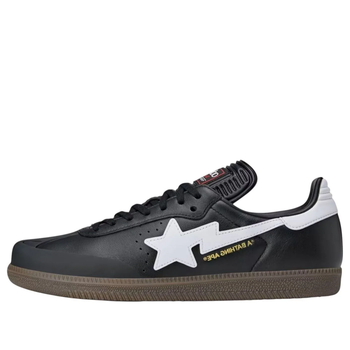 adidas x BAPE Samba Core Black Sneakers (JR9246)