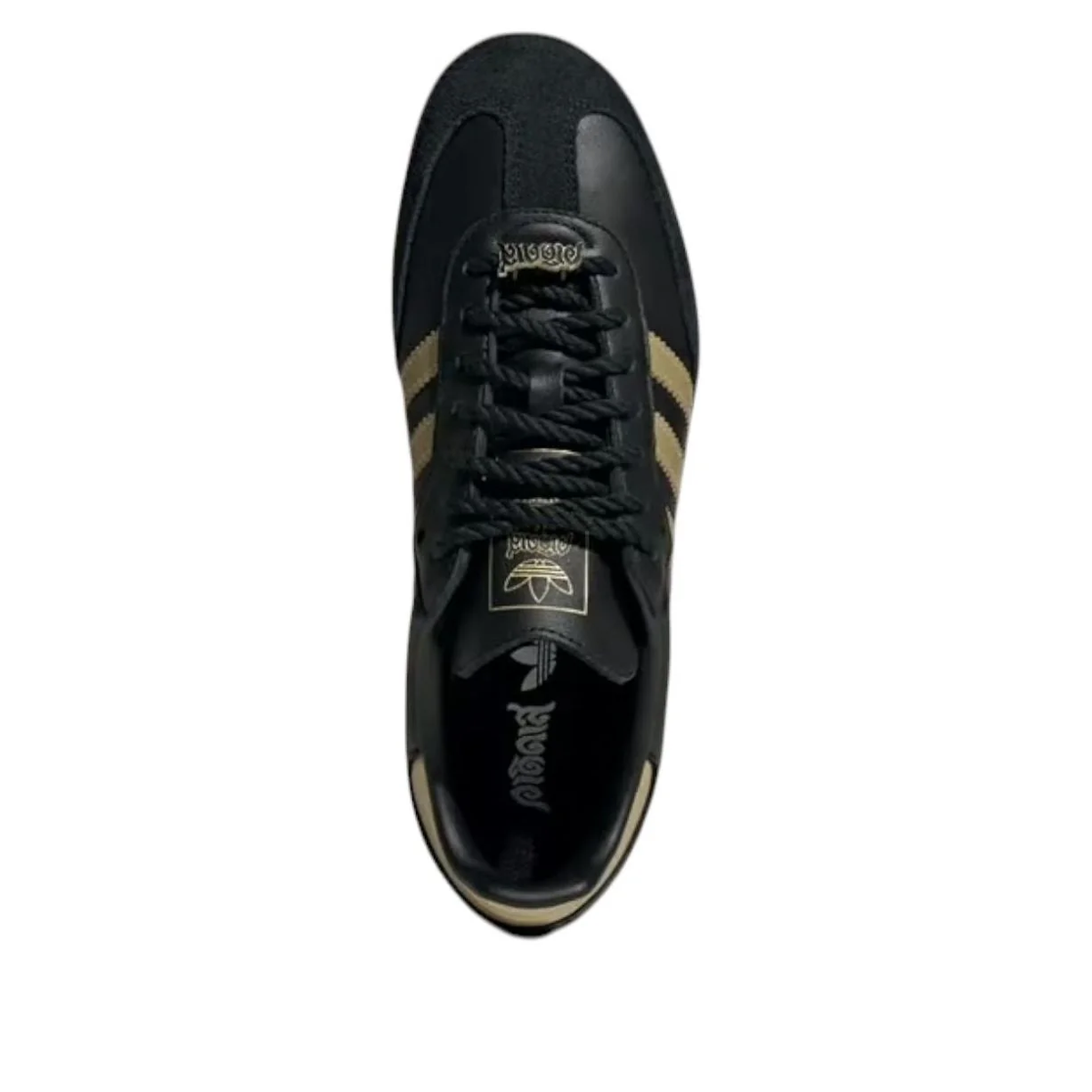 adidas x Dry Clean Only Samba OG Black Gold Sneakers (KI5854)