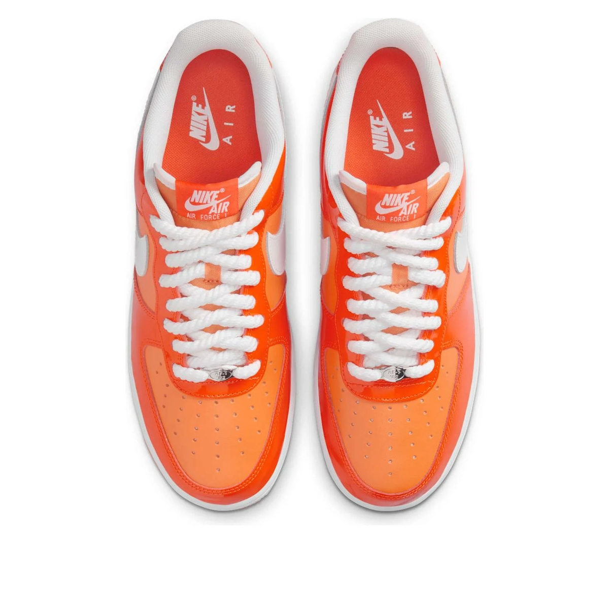 Nike Air Force 1 ’07 LV8 “Orange White Patent” (HV9405-800)