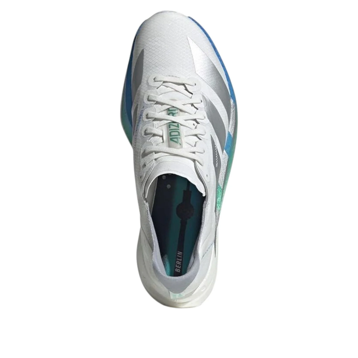 adidas Adizero Adios Pro 4 Crystal White Matte Silver Glory Green (JR6354)