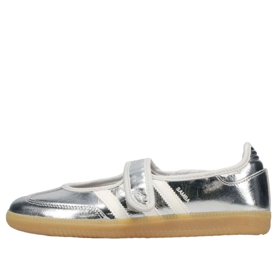 adidas Samba Jane Women's Shoes Silver Metallic Off White (KK2502)