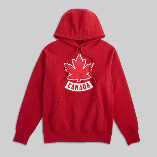 VINTAGE MAPLE LEAF HOODED SWEATSHIRT