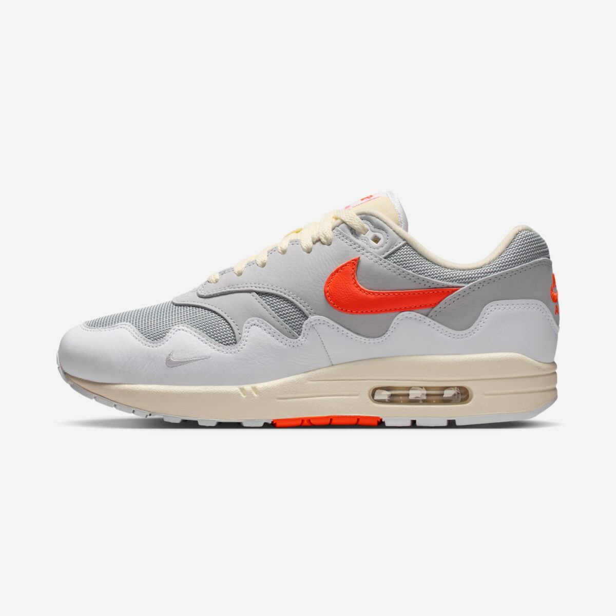 Nike x Patta Air Max 1 '87 "White Hyper Crimson" II7055-100