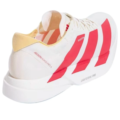 adidas Adizero Adios Pro 4 Off White Lucid Red (JR4542)