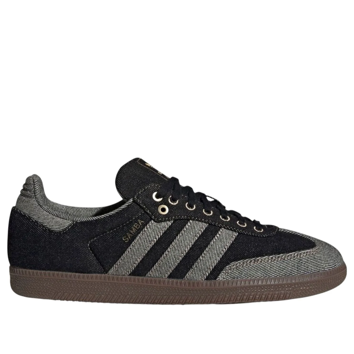 adidas Samba Black Denim Sneakers (KJ8858)