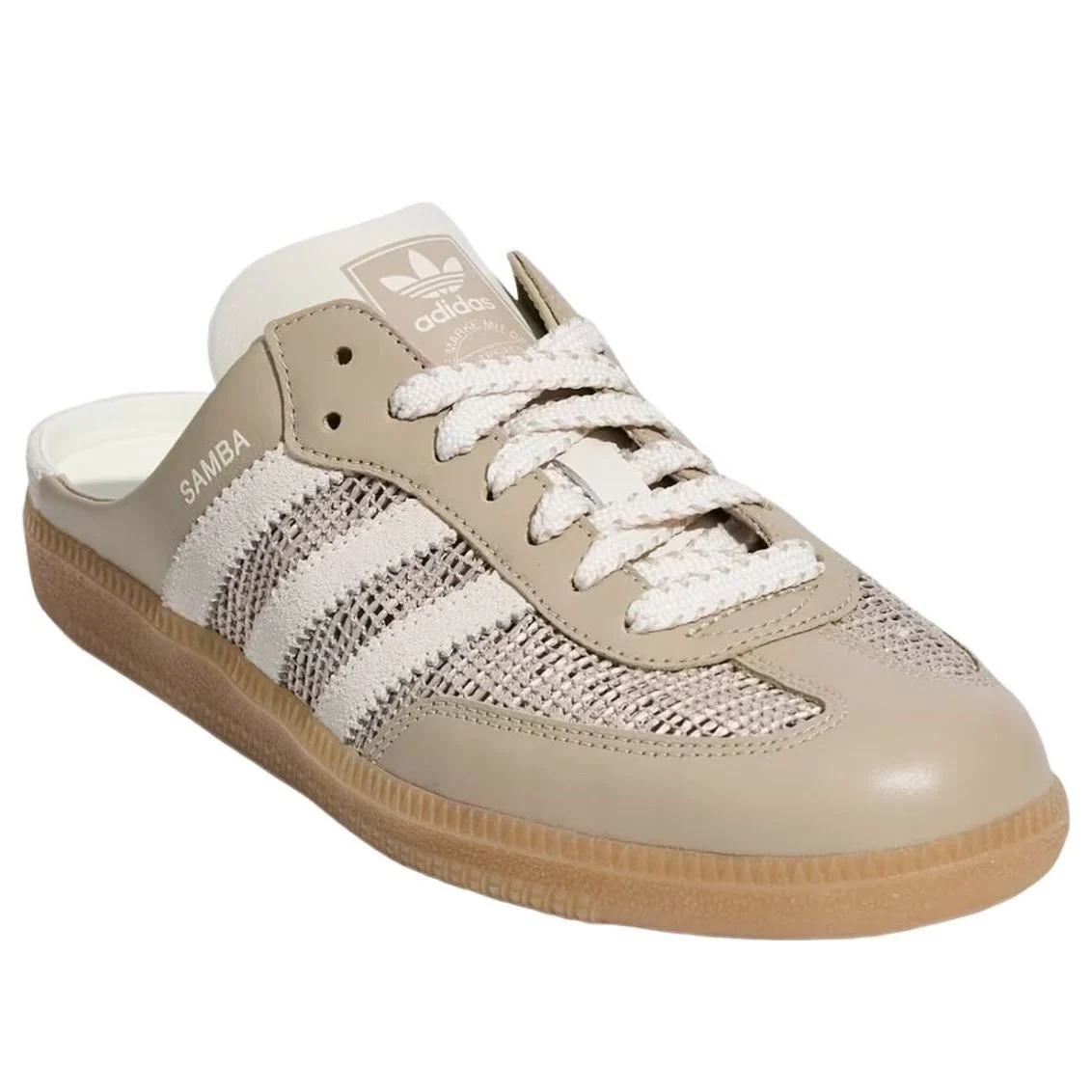 adidas Samba OG Mules Women's Khaki Off White (HP5051)