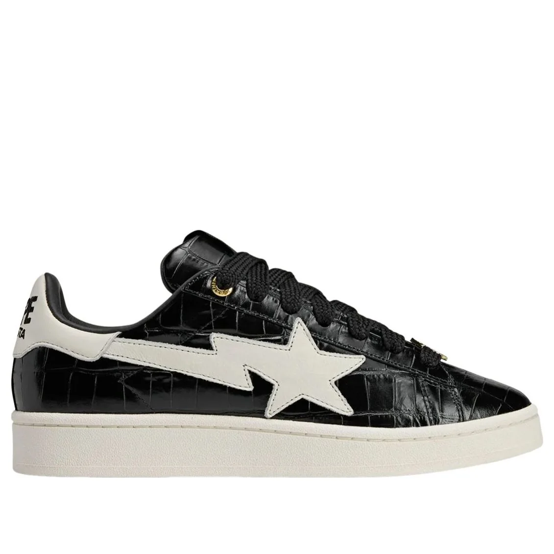 adidas x A Bathing Ape Campus 00s Black White Sneakers (KJ8851)
