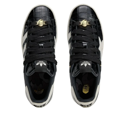 adidas x A Bathing Ape Campus 00s Black White Sneakers (KJ8851)