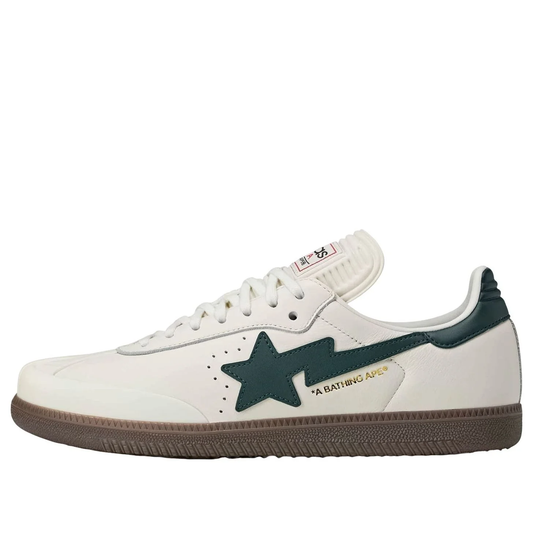 adidas x A Bathing Ape Samba White Forest Sneakers (KJ8852)