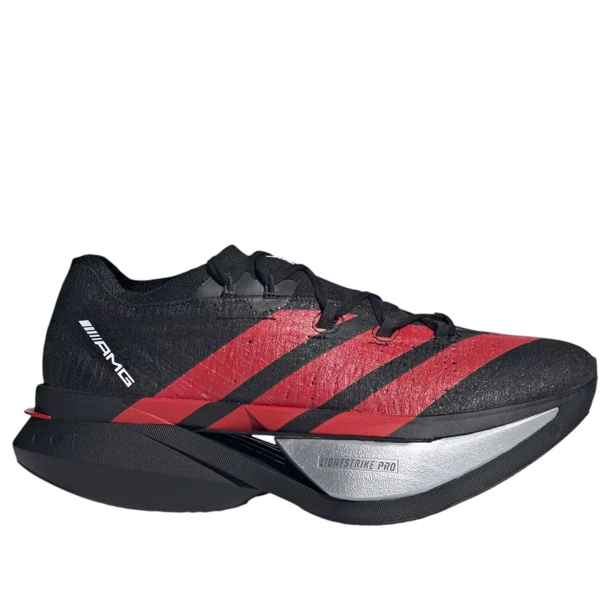 adidas x AMG Adizero Prime X3 Strung Core Black Lucid Red Shoes (KJ6946)