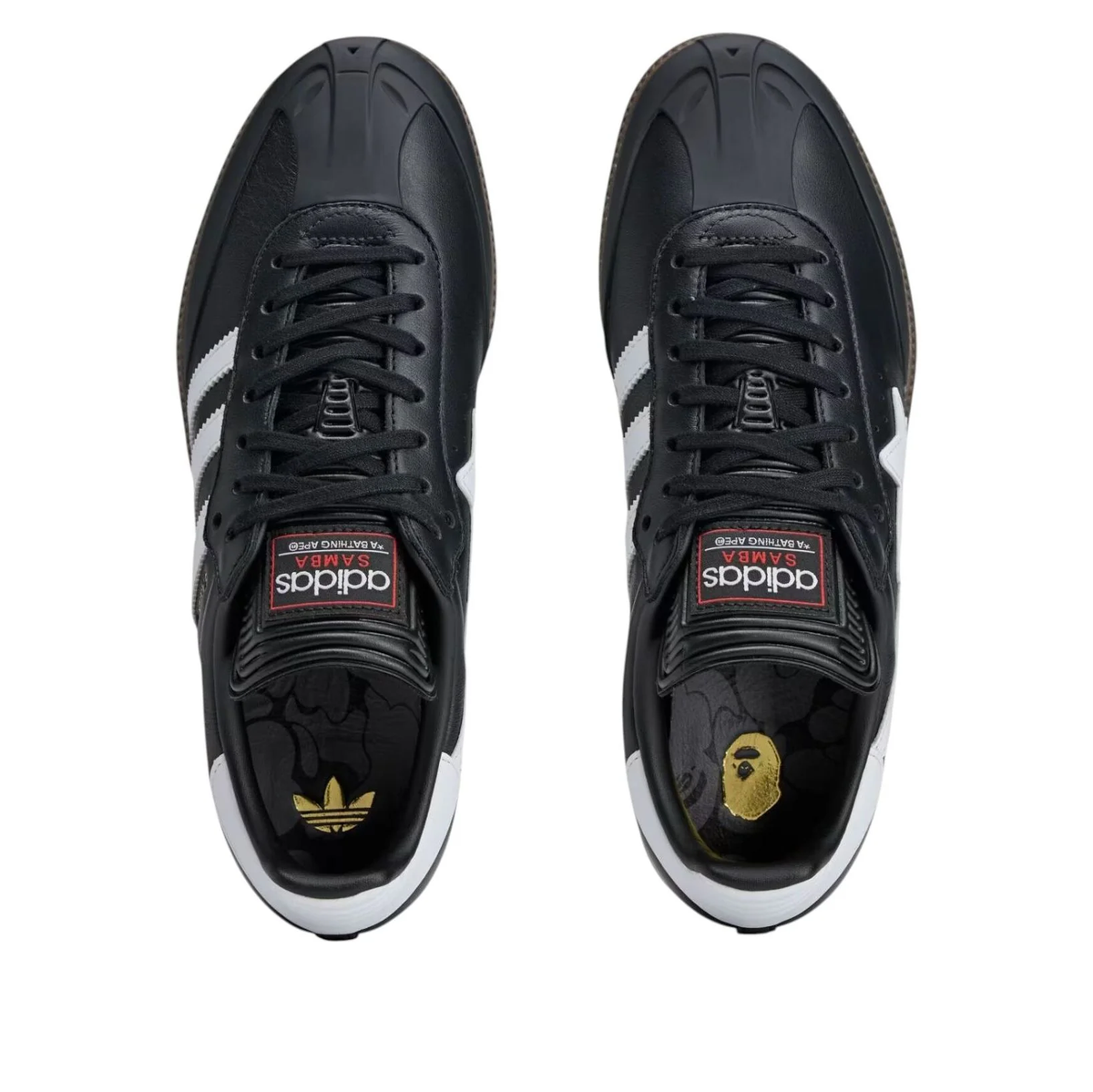 adidas x BAPE Samba Core Black Sneakers (JR9246)