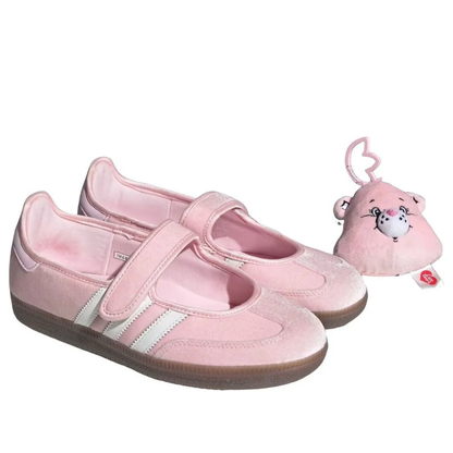 adidas x Care Bears Samba Jane Women's Shoes Clear Pink White (KK2599)