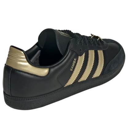 adidas x Dry Clean Only Samba OG Black Gold Sneakers (KI5854)