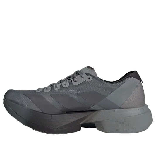 adidas x Satisfy Adizero Adios Pro 4 Black Grey Shoes (KH8439)