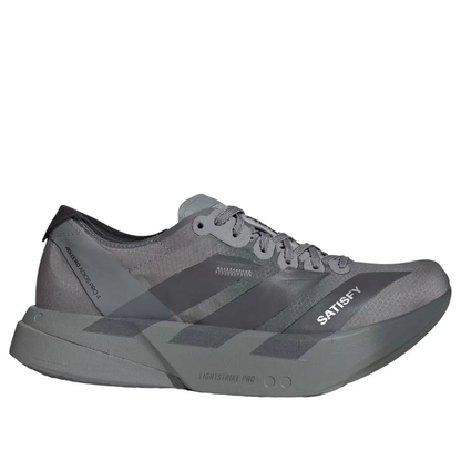 adidas x Satisfy Adizero Adios Pro 4 Black Grey Shoes (KH8439)