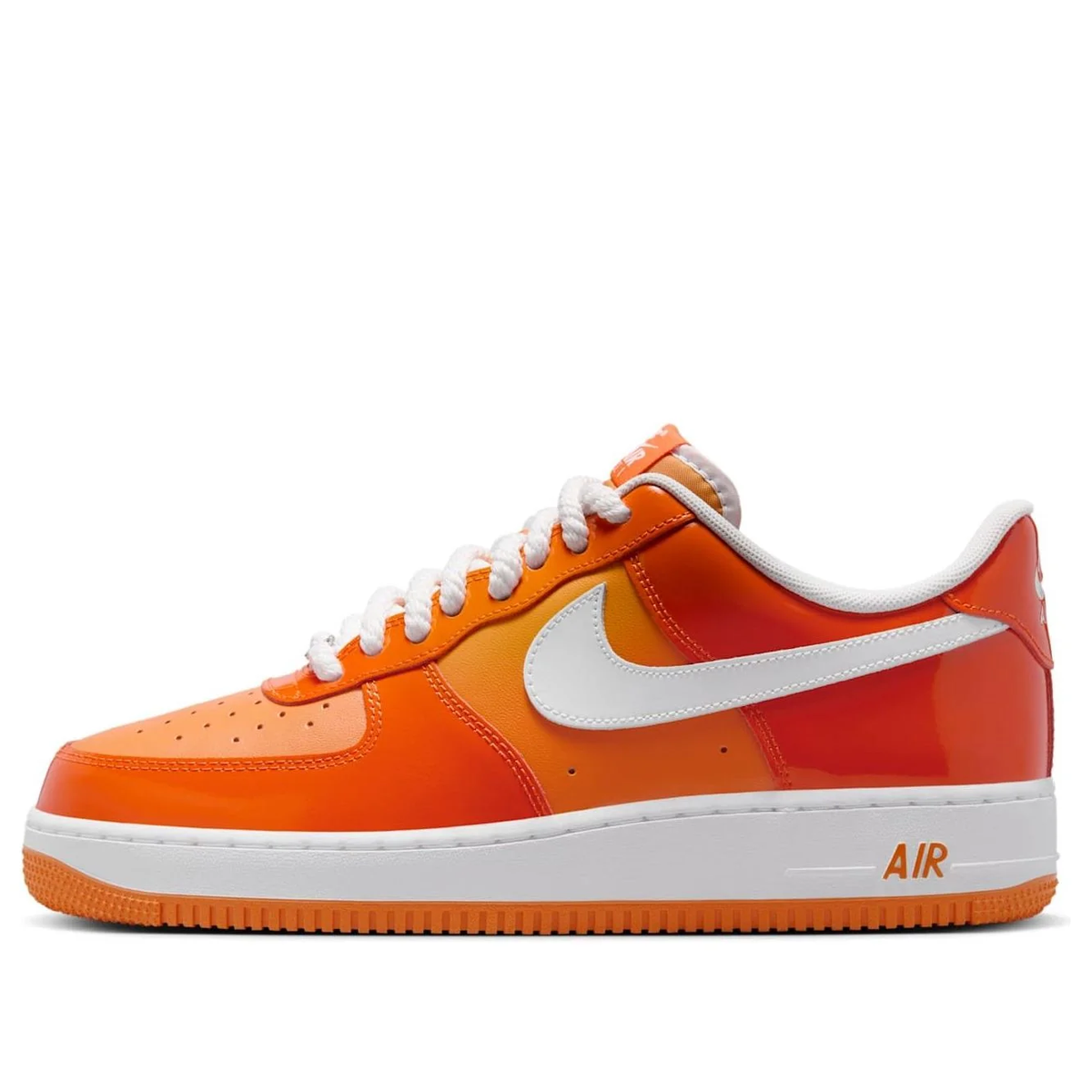 Nike Air Force 1 ’07 LV8 “Orange White Patent” (HV9405-800)