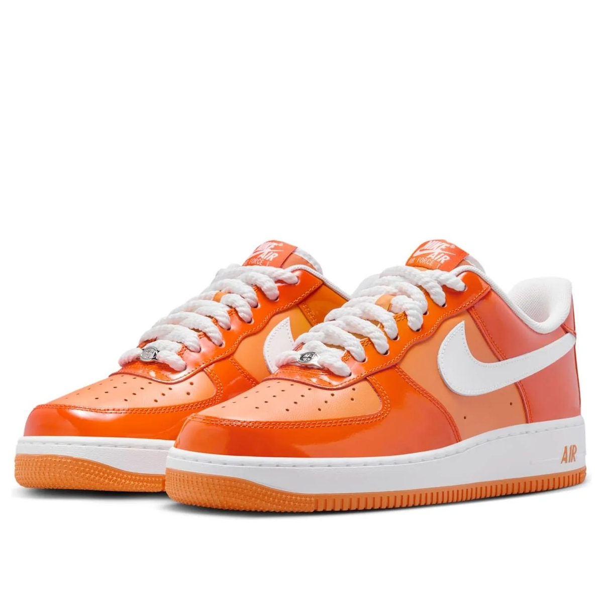 Nike Air Force 1 ’07 LV8 “Orange White Patent” (HV9405-800)