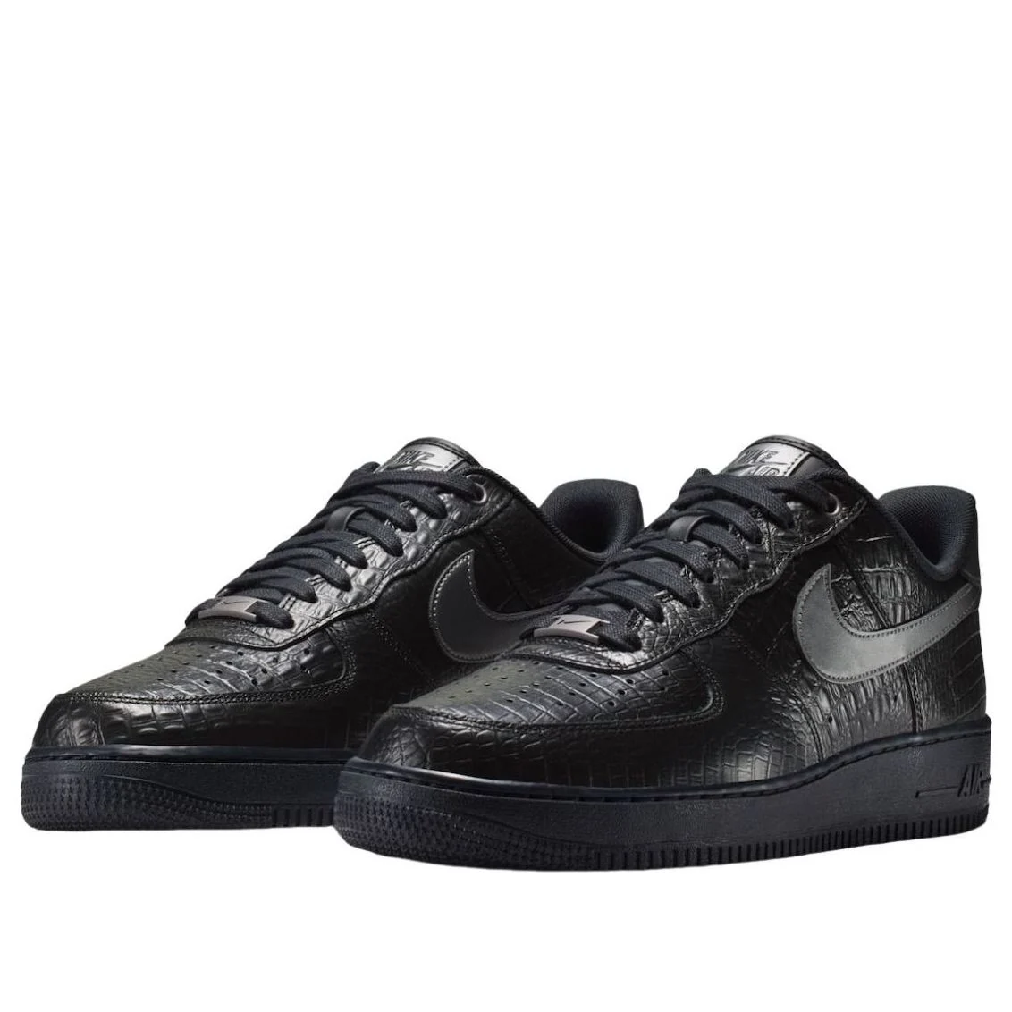 Nike Air Force 1 Low "Triple Black Croc" IV6306-010