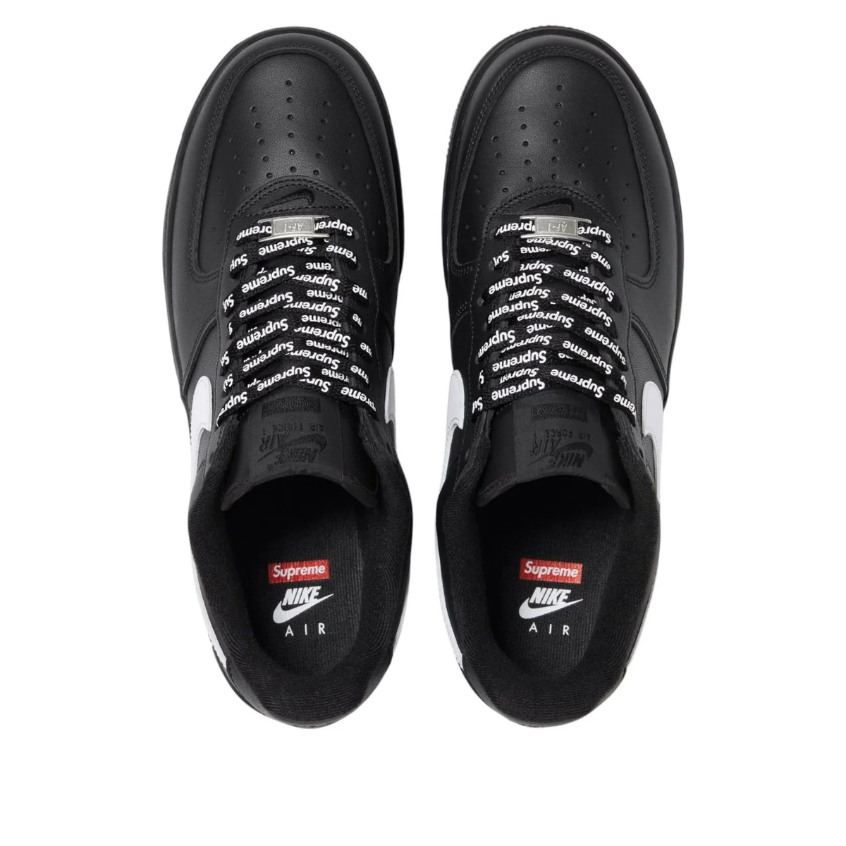 Nike x Supreme Air Force 1 Low “Black White” (CU9225-002)