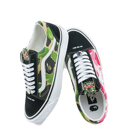 Vans x BAPE ABC LX Old Skool "Multi Color Camo" (VN000E6VE36)