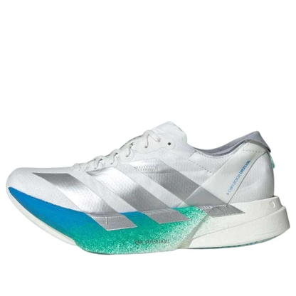 adidas Adizero Adios Pro 4 Crystal White Matte Silver Glory Green (JR6354)