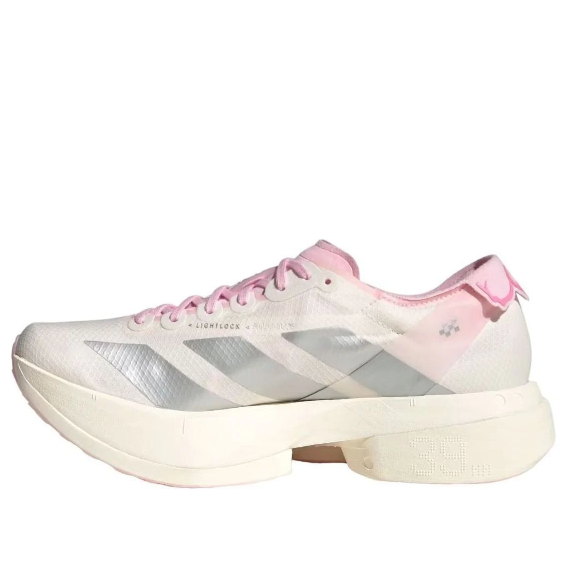 adidas Adizero Adios Pro 4 White Silver Metallic Clear Pink (JQ4446)