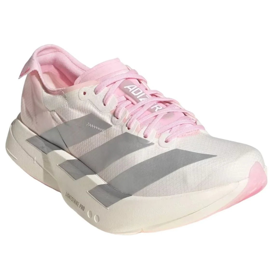 adidas Adizero Adios Pro 4 White Silver Metallic Clear Pink (JQ4446)