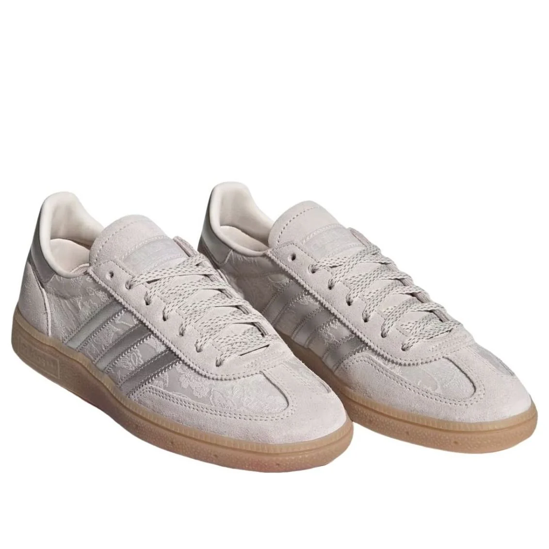 (WMNS) adidas Handball Spezial Chalk Pearl Silver Metallic Sneakers (KK0434)