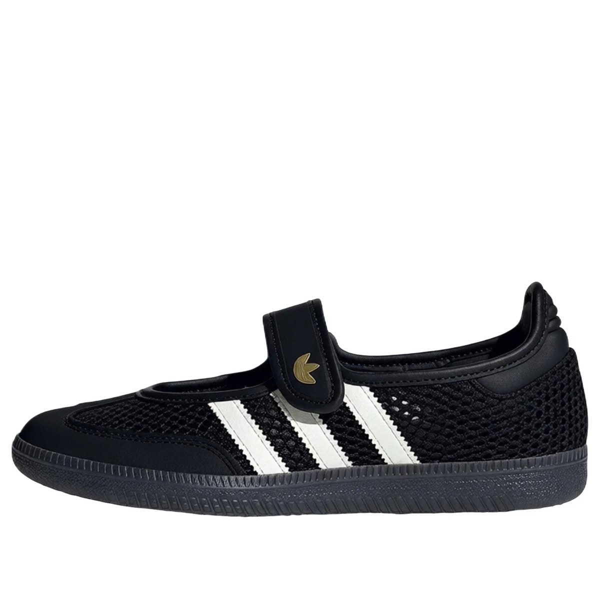 (WMNS) adidas Samba Jane "Core Black Off White Gold Metallic" LA6830