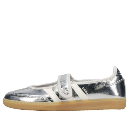 adidas Samba Jane Women's Shoes Silver Metallic Off White (KK2502)