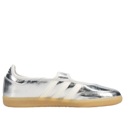 adidas Samba Jane Women's Shoes Silver Metallic Off White (KK2502)