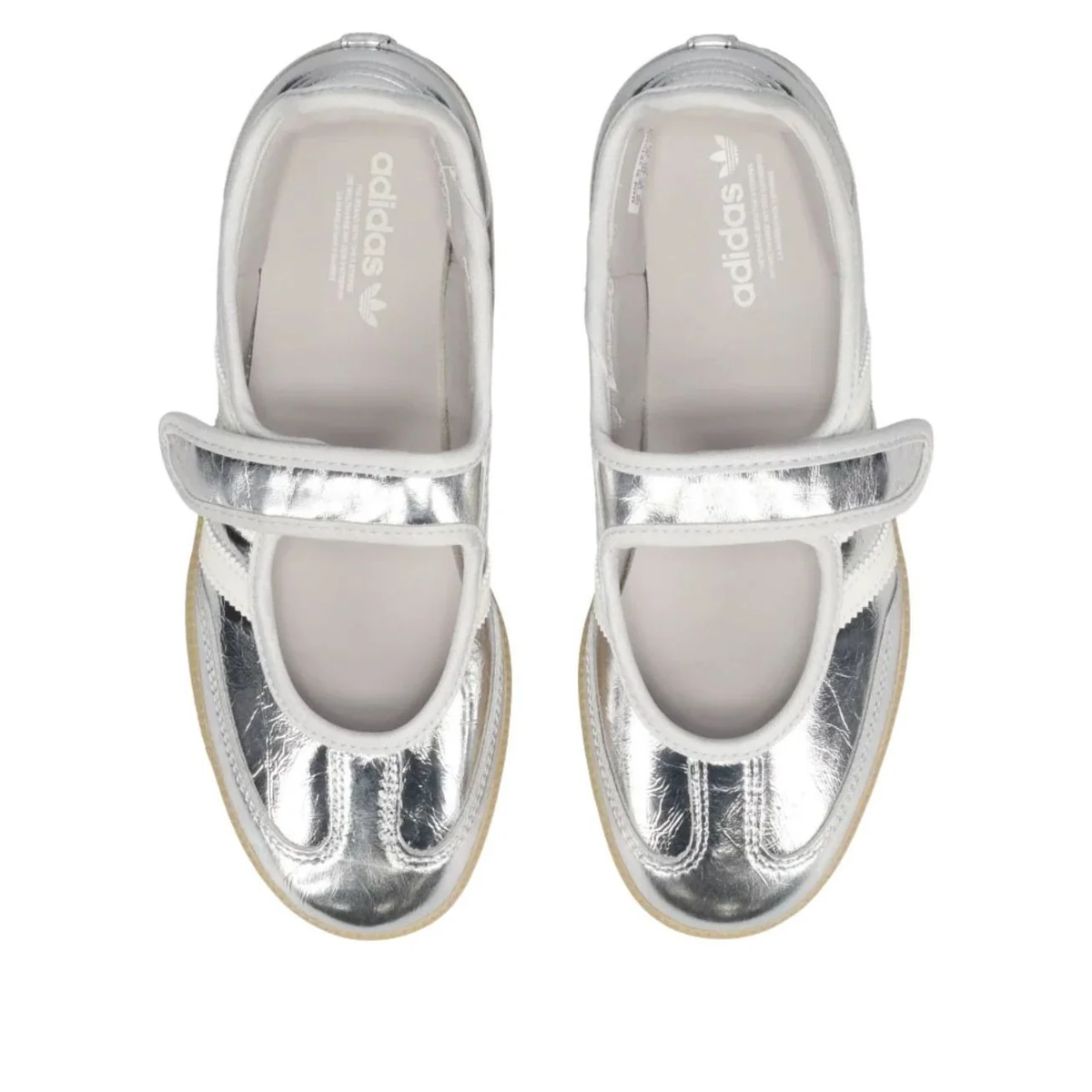 adidas Samba Jane Women's Shoes Silver Metallic Off White (KK2502)