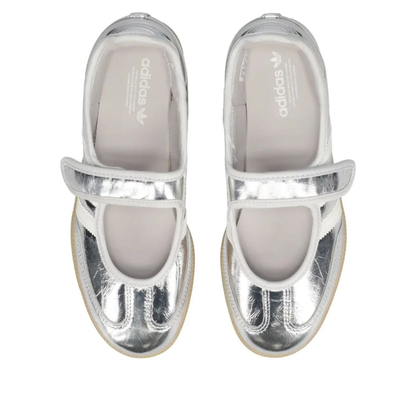 adidas Samba Jane Women's Shoes Silver Metallic Off White (KK2502)