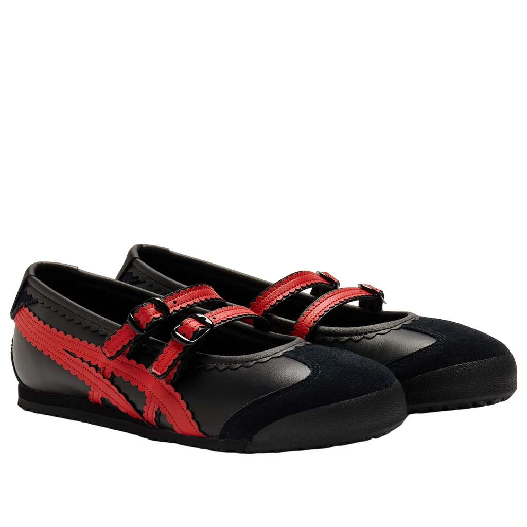 (WMNS) Onitsuka Tiger Mexico 66 TGRS "Black Classic Red" (1182A678-002)