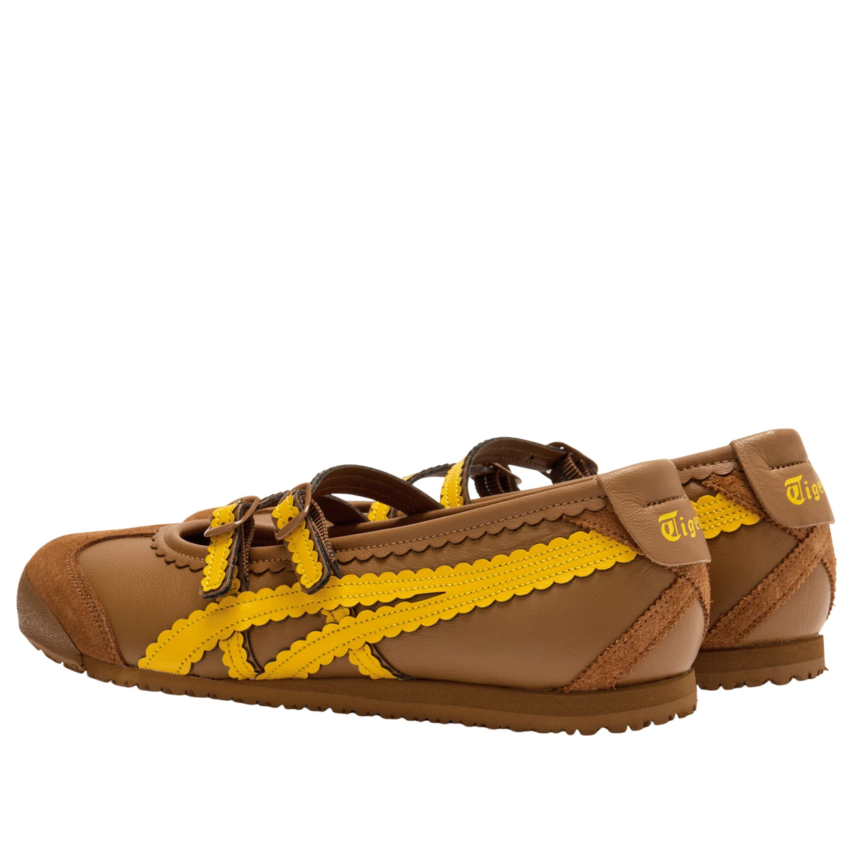(WMNS) Onitsuka Tiger Mexico 66 TGRS "Brown Sunflower Yellow" (1182A678-201)