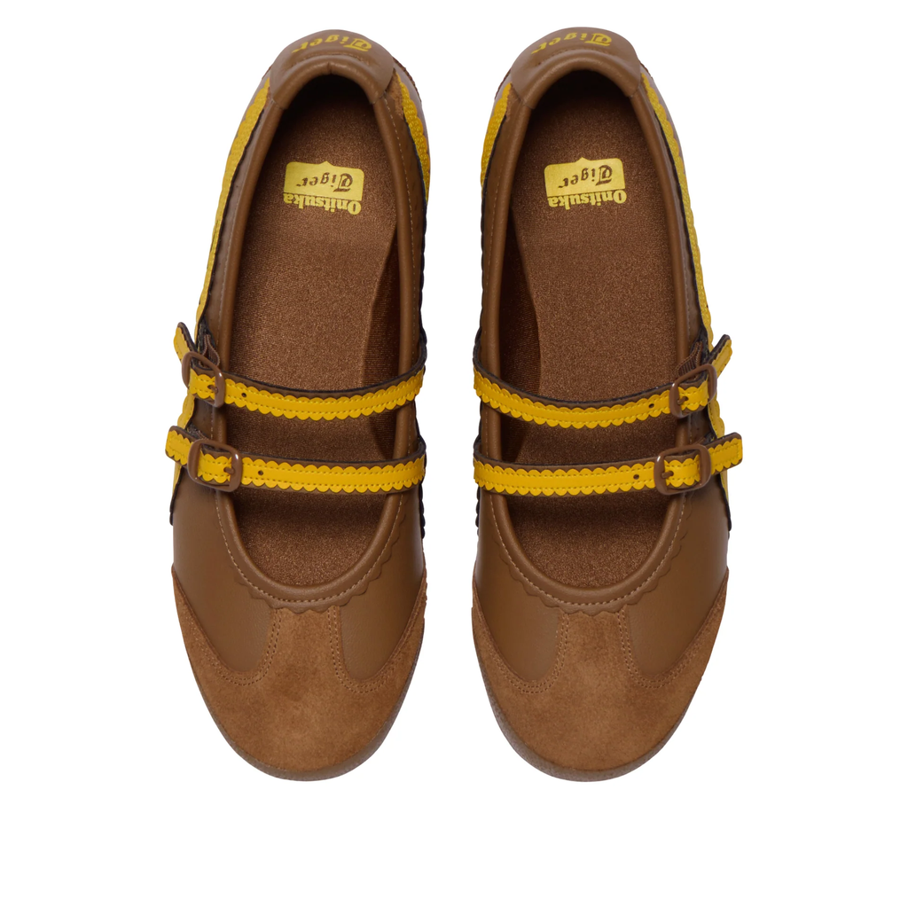 (WMNS) Onitsuka Tiger Mexico 66 TGRS "Brown Sunflower Yellow" (1182A678-201)